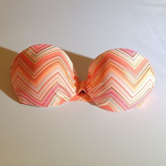 BRAND NEW XHILARATION WOMEN"S PUSH UP SWIMSUITS BIKINI BRA - Picture 1 of 16